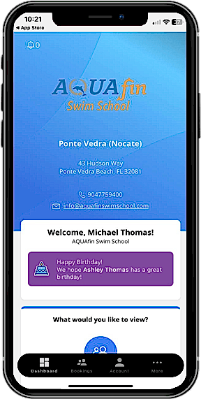 AQUAFIN Parent Portal App